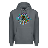 Rock happy easter sunflower Premium Hoodie - CowhideDigitalArt