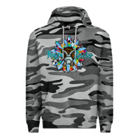 Slate Camo happy easter sunflower Premium Hoodie - CowhideDigitalArt