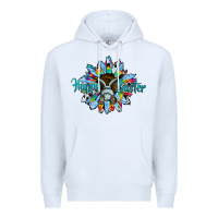 White happy easter sunflower Premium Hoodie - CowhideDigitalArt