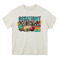Cream assistant principal Heavy Core Tee - NancyCooperArtShop