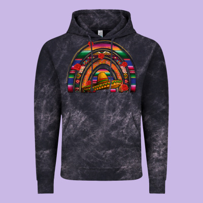 Mexico Rainbow Vintage Hoodie Designed By Fadigitalartstudio