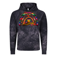 Cloud Black Mexico rainbow Vintage Hoodie - FaDigitalArtStudio