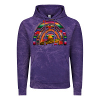 Cloud Purple Mexico rainbow Vintage Hoodie - FaDigitalArtStudio