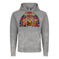 Cloud Rock Mexico rainbow Vintage Hoodie - FaDigitalArtStudio