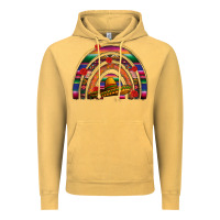 Vintage Mustard Mexico rainbow Vintage Hoodie - FaDigitalArtStudio