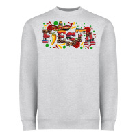 Heather Grey fieasta with sombrero rose and pepper Heavyweight Sweatshirt - Artiststas