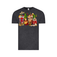 Vintage Black Cino De Mayo coffee cups Mexico Vintage Tee - HowdyJamesFarm