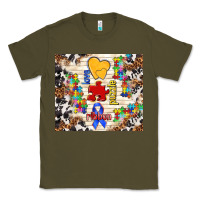 Army Green love puzzle ribbon Classic Tee - TumblerDesignByShophia