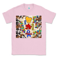 Bubblegum Pink love puzzle ribbon Classic Tee - TumblerDesignByShophia