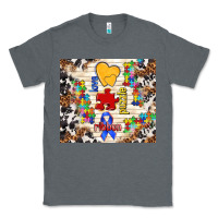Charcoal Heather love puzzle ribbon Classic Tee - TumblerDesignByShophia