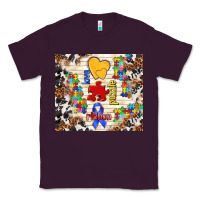 Plum love puzzle ribbon Classic Tee - TumblerDesignByShophia