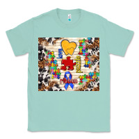 Seafoam love puzzle ribbon Classic Tee - TumblerDesignByShophia