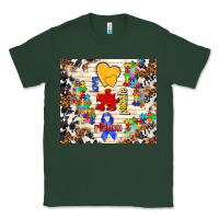 Sports Green love puzzle ribbon Classic Tee - TumblerDesignByShophia