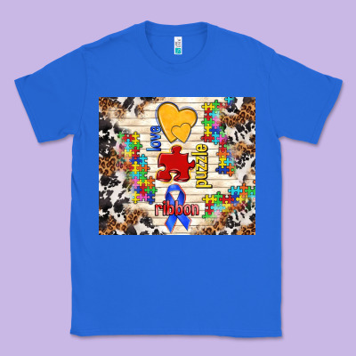Love Puzzle Ribbon Classic Tee Designed By Tumblerdesignbyshophia