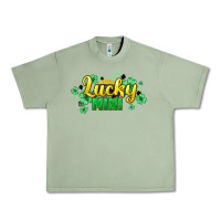 Oil Green lucky mini st patricks Urban Heavy Tee - HowdyJamesFarm