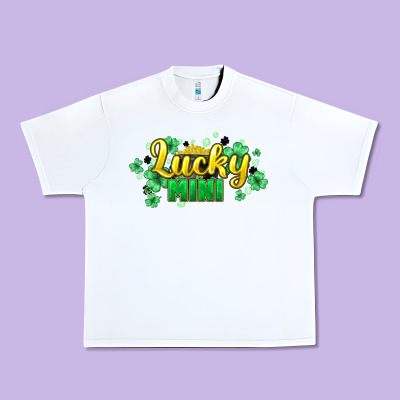 Lucky Mini St Patricks Urban Heavy Tee Designed By Howdyjamesfarm