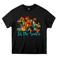 Black T- Rex Tis The Season Heavy Core Tee - RanaPortraitStore