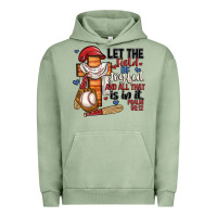 Pigment Oil Green let the field be joyful and all that is in it Urban Hoodie - JahusDesignShop