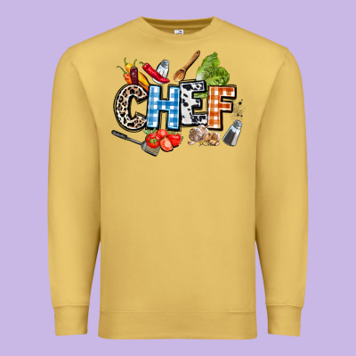 Chef Premium Sweatshirt Designed By Adodesignshop