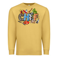 Antique Gold chef Premium Sweatshirt - AdoDesignShop