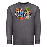 Charcoal Heather chef Premium Sweatshirt - AdoDesignShop