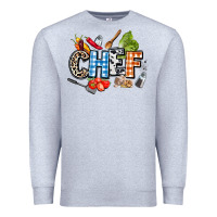 Heather Grey chef Premium Sweatshirt - AdoDesignShop