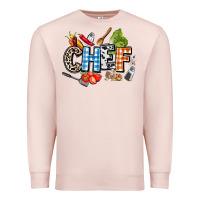 Pale Pink chef Premium Sweatshirt - AdoDesignShop
