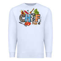 White chef Premium Sweatshirt - AdoDesignShop
