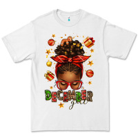 White december girl christmas afro messy bun Premium Tee - texasbilliewilder