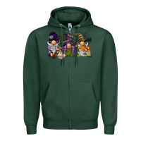 Sports Green halloween gnomies Zipper Hoodie - BarkalooDesign