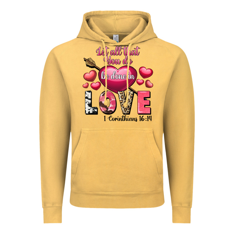 Let All That You Do Be In Love Valentine's Day Vintage Hoodie by FaDigitalArtStudio | Teevron