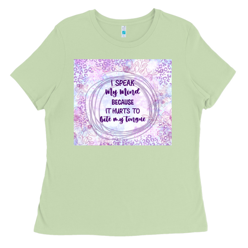 It Hurts To Bite My Tongue Ladies Tee by TumblerDesignByShophia | Teevron