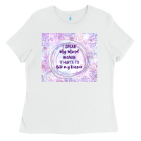 White it hurts to bite my tongue Ladies Tee - TumblerDesignByShophia