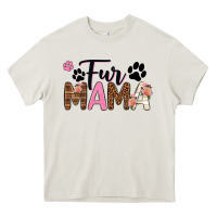 Cream fur mama Heavy Core Tee - texasbilliewilder