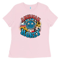 American Honey Smiley Ladies Tee | Teevron