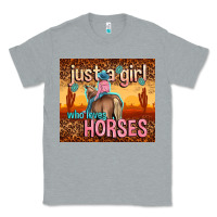 Heather Grey just a girl who loves horses Classic Tee - TumblerDesignByShophia