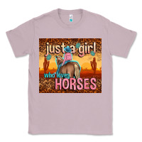 Lilac just a girl who loves horses Classic Tee - TumblerDesignByShophia