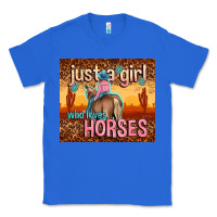 True Royal just a girl who loves horses Classic Tee - TumblerDesignByShophia