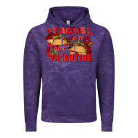 Cloud Purple Tacos are my Valentine Valentine's Day Vintage Hoodie - FaDigitalArtStudio