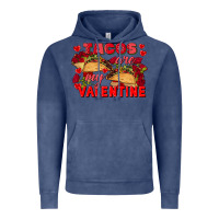 Vintage Denim Tacos are my Valentine Valentine's Day Vintage Hoodie - FaDigitalArtStudio