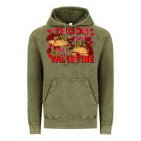 Vintage Olive Tacos are my Valentine Valentine's Day Vintage Hoodie - FaDigitalArtStudio