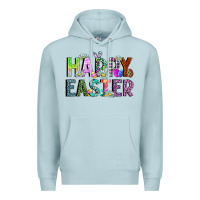 Blue Mist Happy Easter Premium Hoodie - CowhideDigitalArt