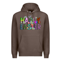 Coffee Happy Easter Premium Hoodie - CowhideDigitalArt