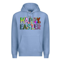 Colony Blue Happy Easter Premium Hoodie - CowhideDigitalArt