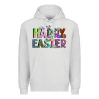 Dove Grey Happy Easter Premium Hoodie - CowhideDigitalArt