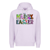 Lilac Happy Easter Premium Hoodie - CowhideDigitalArt