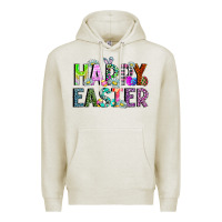 Oatmeal Heather Happy Easter Premium Hoodie - CowhideDigitalArt