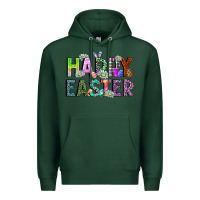 Sports Green Happy Easter Premium Hoodie - CowhideDigitalArt
