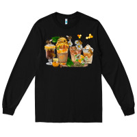 Black Honey Bee Coffee Cups Long Sleeve Tee - FaDigitalArtStudio