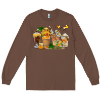 Chestnut Honey Bee Coffee Cups Long Sleeve Tee - FaDigitalArtStudio